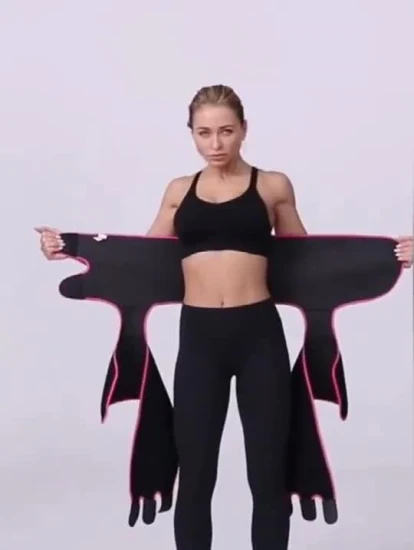 Neopren-Taillentrimmer-Gürtel, verstellbarer Bauchtrainer, Gewichtsverlust, Simmer, Body Shaper Wrap